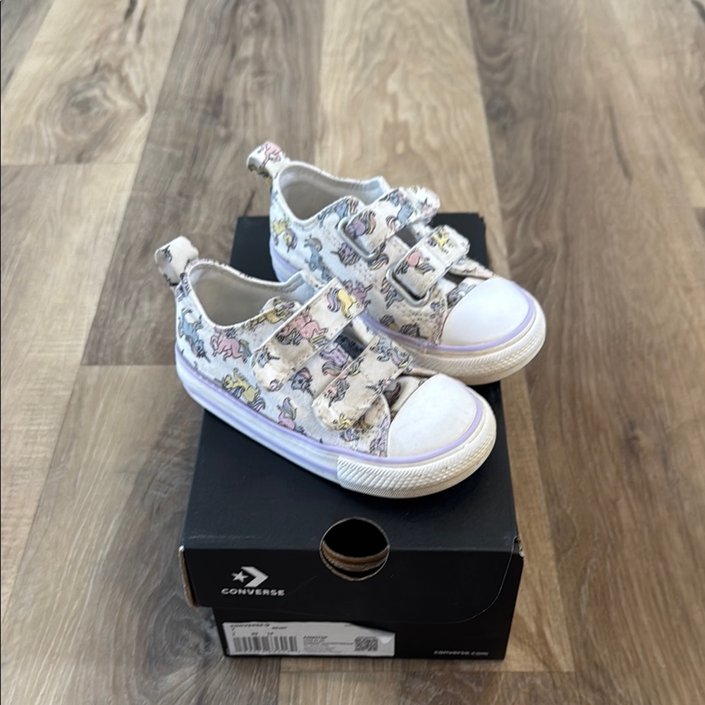 Converse Kids' Unicorn Print Shoes - White